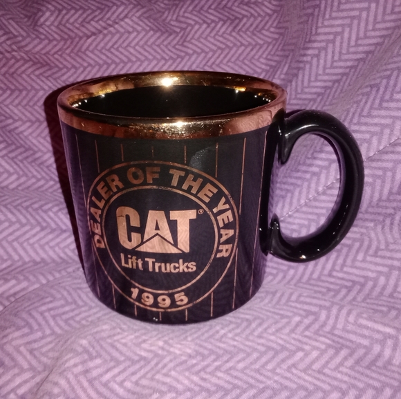 Vintage CAT Caterpillar Lift Trucks Coffee Cup Mug Advertising 1995 TAMS England - Picture 1 of 6